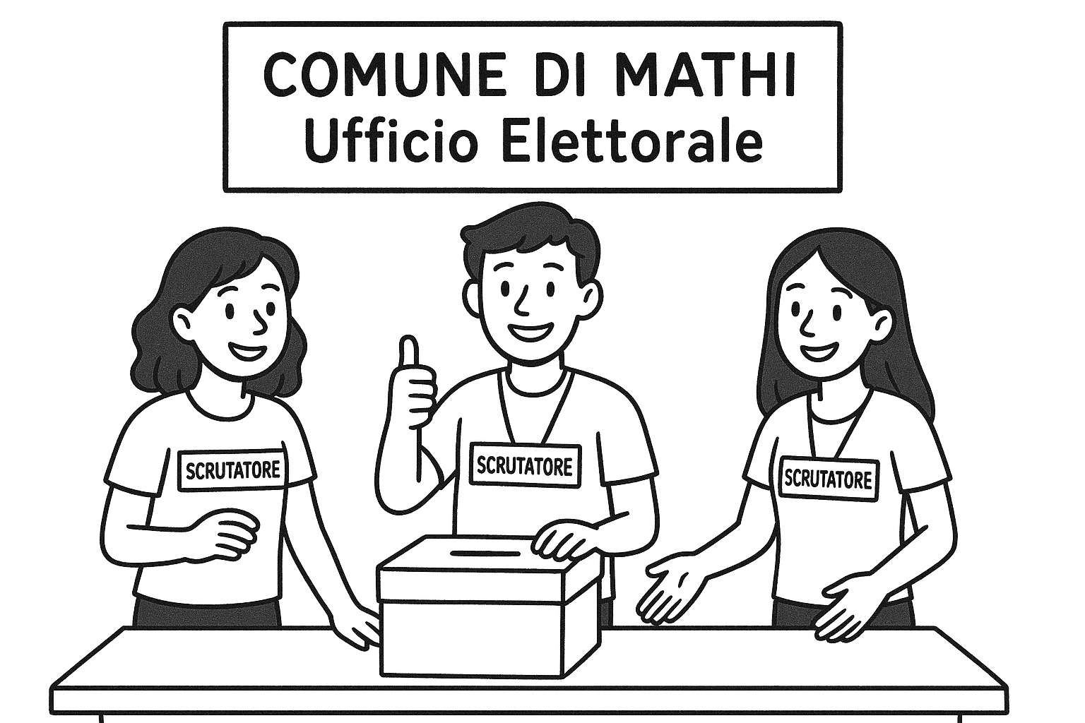 Scrutatori al Lavoro a Mathi